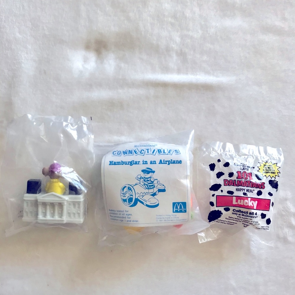 Set of 3 Vintage McDonald’s Happy Meal Toys